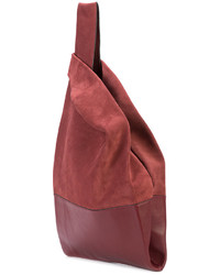 rote Shopper Tasche aus Wildleder von Hayward