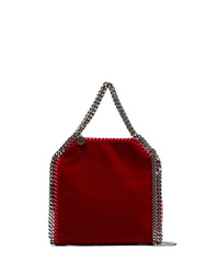 rote Shopper Tasche aus Wildleder von Stella McCartney