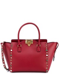 rote Shopper Tasche aus Wildleder von Valentino