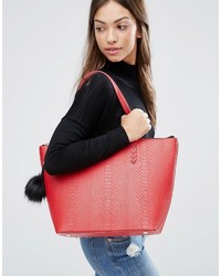 rote Shopper Tasche von Pauls Boutique