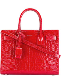 rote Shopper Tasche von Saint Laurent