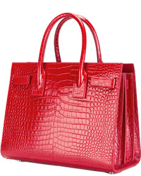 rote Shopper Tasche von Saint Laurent