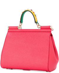 rote Shopper Tasche von Dolce & Gabbana