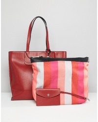 rote Shopper Tasche von Fiorelli