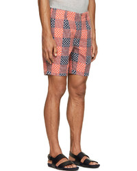 rote Shorts mit Schottenmuster von Paul Smith