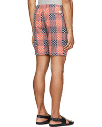 rote Shorts mit Schottenmuster von Paul Smith