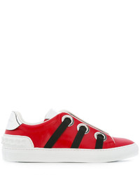 rote Slip-On Sneakers aus Leder von Casadei