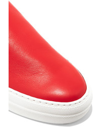 rote Slip-On Sneakers aus Leder von Tibi