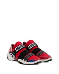 rote Slip-On Sneakers aus Leder von Giuseppe Zanotti