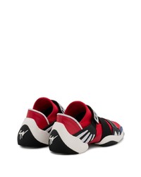 rote Slip-On Sneakers aus Leder von Giuseppe Zanotti