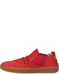rote Slip-On Sneakers aus Leder von Think!
