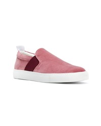 rote Slip-On Sneakers aus Wildleder von Closed