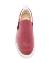 rote Slip-On Sneakers aus Wildleder von Closed