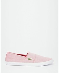 rote Slip-On Sneakers von Lacoste