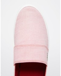 rote Slip-On Sneakers von Lacoste