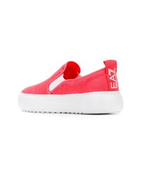 rote Slip-On Sneakers von Ea7 Emporio Armani