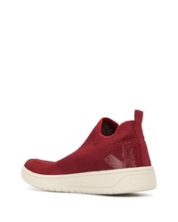 rote Slip-On Sneakers von Veja