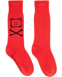 rote Socken von Acne Studios