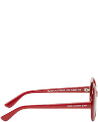 rote Sonnenbrille von Saint Laurent