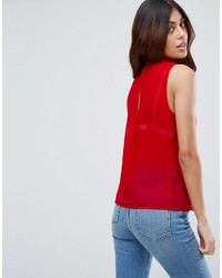 rote Spitze Bluse von Asos