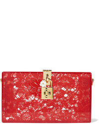rote Spitze Clutch von Dolce & Gabbana