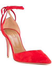 rote Spitze Pumps von Aquazzura