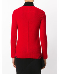 rote Spitze Strickjacke von Givenchy