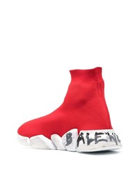 rote Sportschuhe von Balenciaga