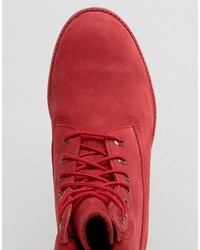 rote Stiefel von Timberland