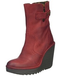 rote Stiefel von Fly London