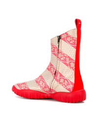 rote Stiefel von Maison Margiela