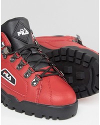 rote Stiefel von Fila