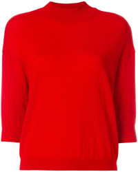 rote Strick Bluse von Giambattista Valli