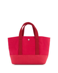 rote Strick Shopper Tasche