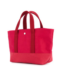 rote Strick Shopper Tasche von Cabas