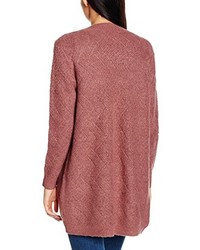 rote Strickjacke mit einer offenen Front von Only