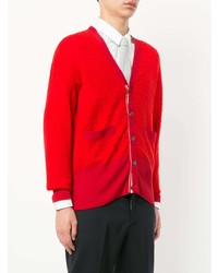 rote Strickjacke von Thom Browne