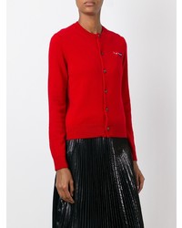 rote Strickjacke von Comme Des Garcons Play