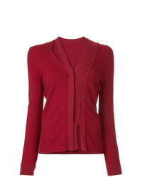 rote Strickjacke von Onefifteen