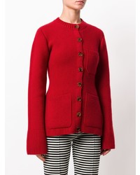 rote Strickjacke von Khaite