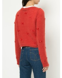 rote Strickjacke von Tu Es Mon Trésor