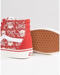 rote Turnschuhe von Vans