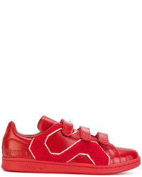 rote Turnschuhe von Adidas By Raf Simons