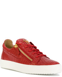 rote Turnschuhe von Giuseppe Zanotti Design