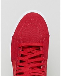 rote Turnschuhe von Vans