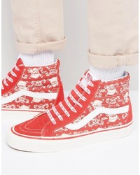 rote Turnschuhe von Vans