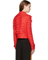 rote Tweed-Jacke von Altuzarra