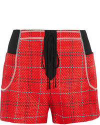 rote Tweed Shorts von 3.1 Phillip Lim