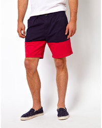 rote und dunkelblaue Shorts von 55dsl