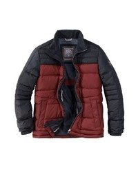 rote und schwarze Daunenjacke von S4 JACKETS